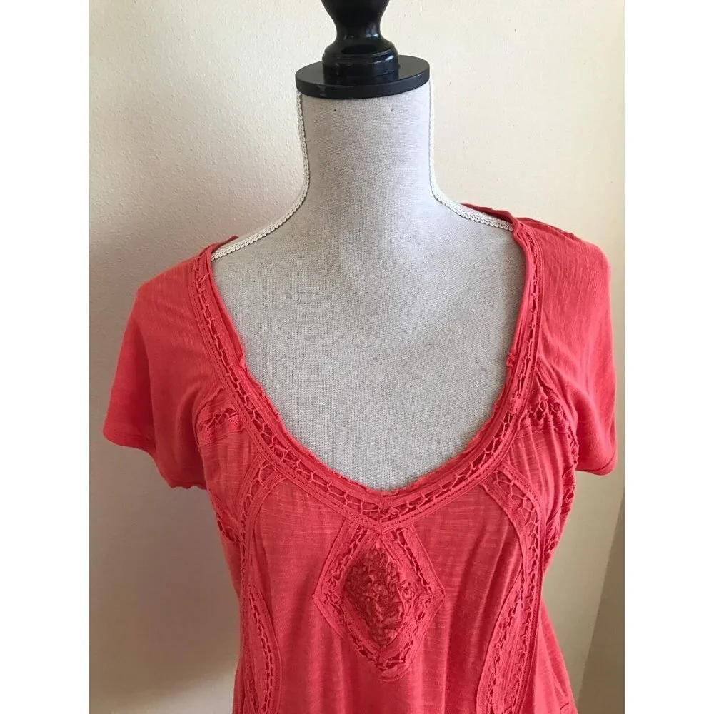 Free People Coral Top Size S